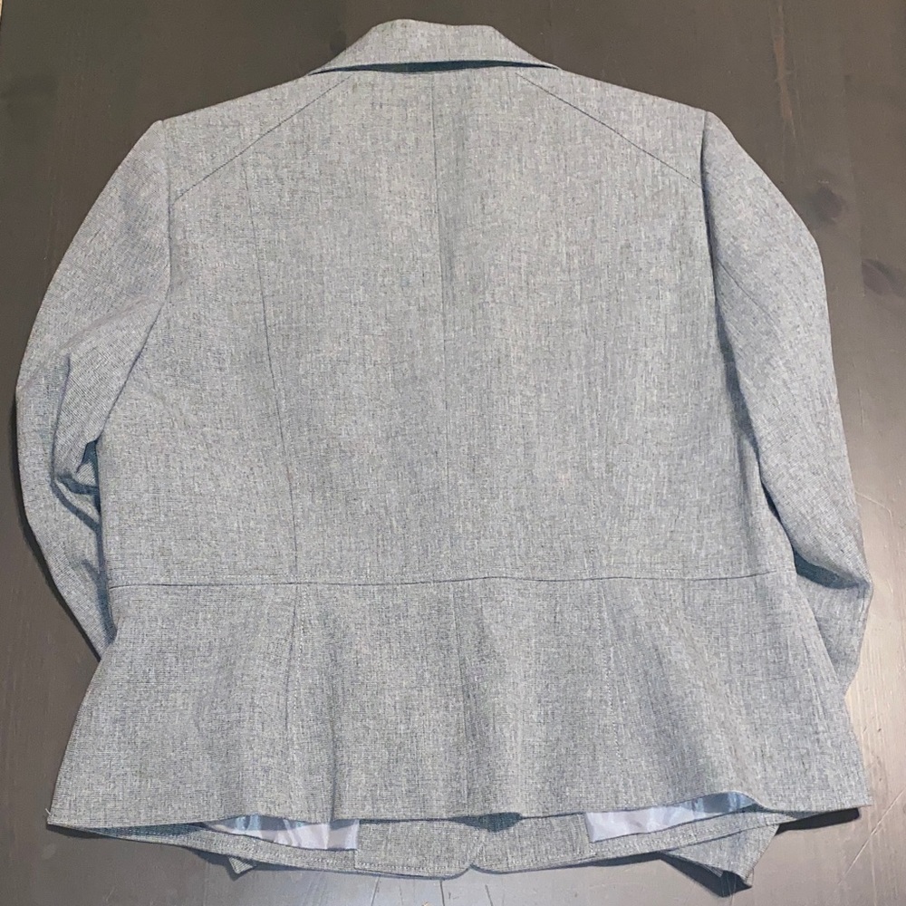 Kasper Women's Classic Grey Black Suit Jacket Tailored Office Blazer NWT Size 14 - Picture 3 of 10